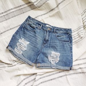 Forever 21 Los Angeles Distressed Shorts sz 28